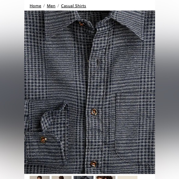 J Crew Cotton Cashmere Blend Shirt - Picture 2 of 3
